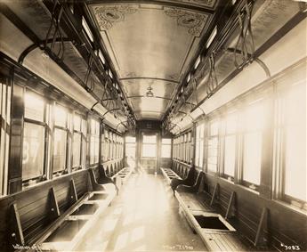(RAIL CARS) Album titled Rolling Stock and Electrical Apparatus, with 65 photographs depicting rail cars